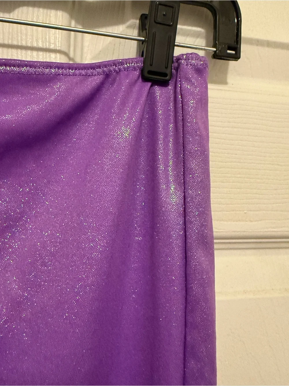 Purple Mermaid Skirt with Ruffled Hem
